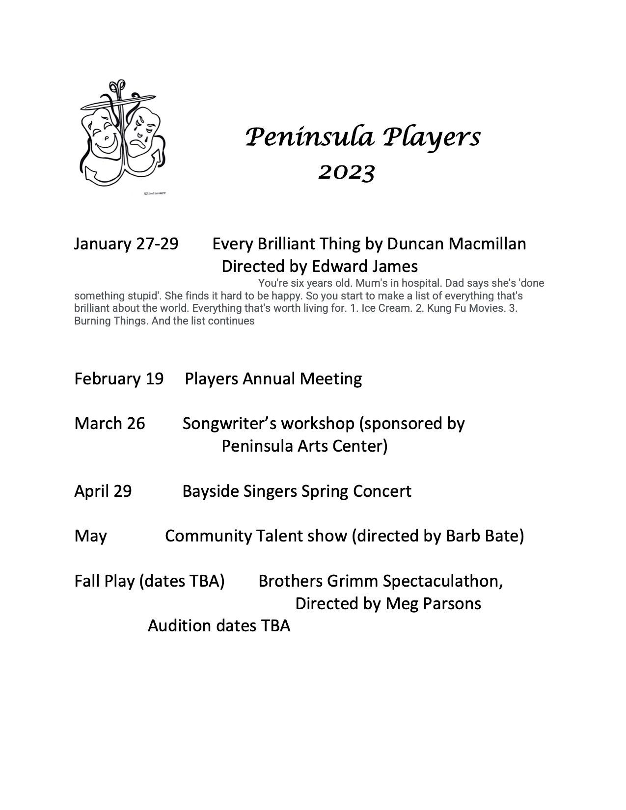 Home Peninsula Players